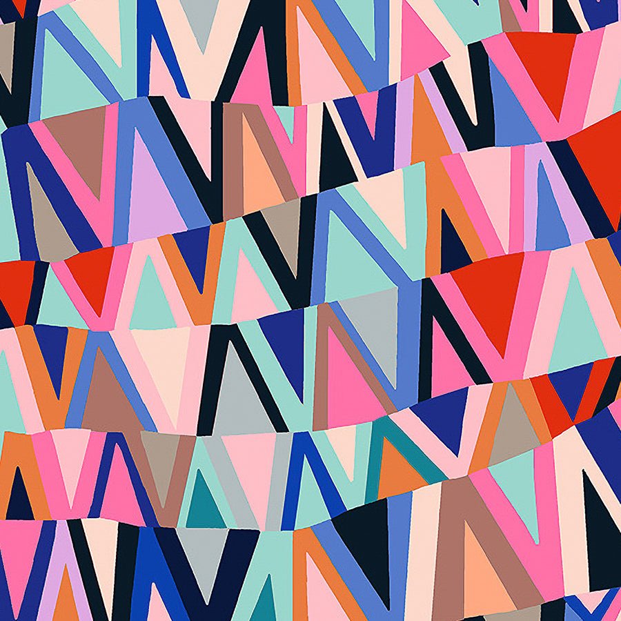 Kaleidoscope Wavelength Majorelle Blue - Windham from Fort Worth Fabric Studio