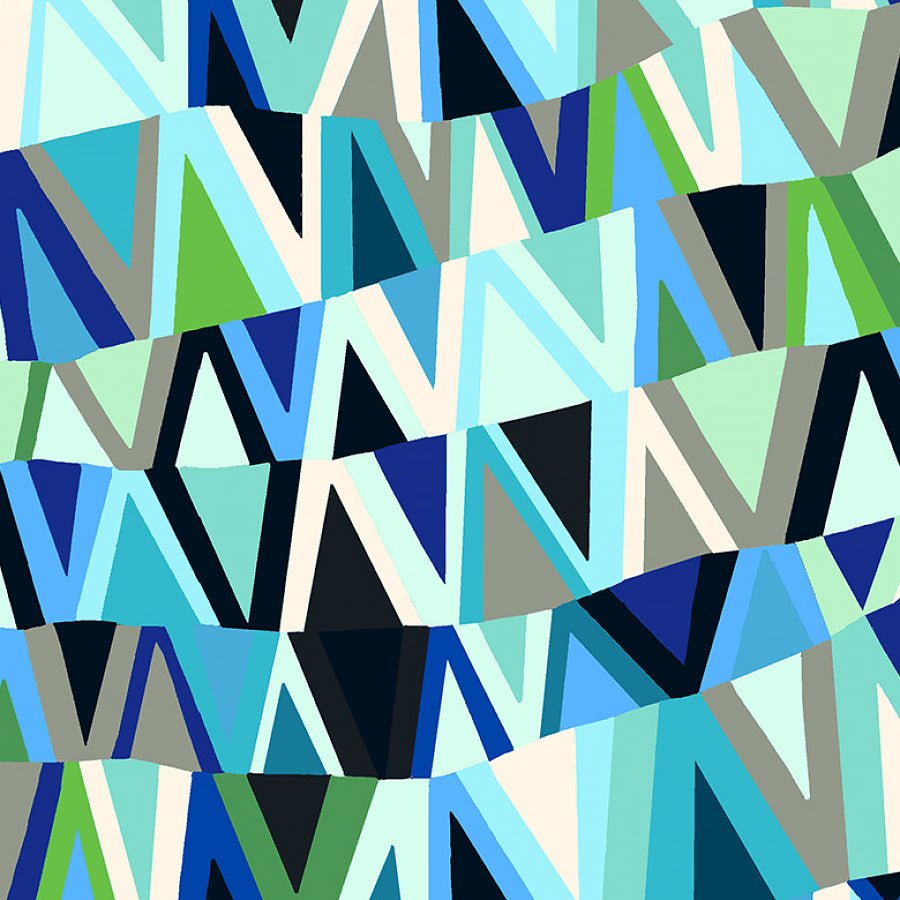 Kaleidoscope Wavelength Sea Glass - Windham from Fort Worth Fabric Studio