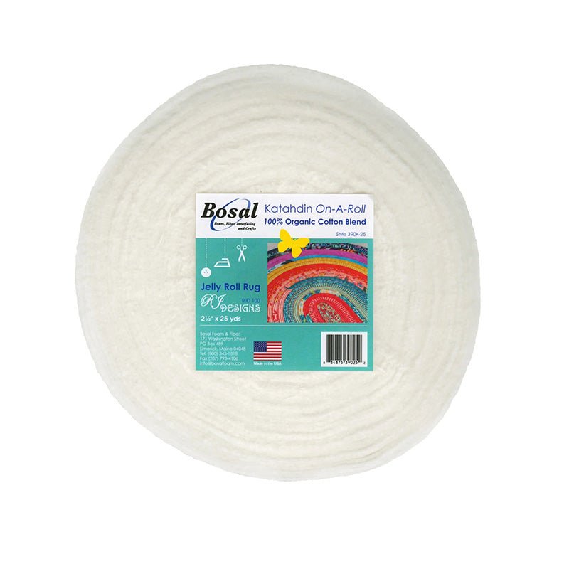 Katahdin On - A - Roll 2½" x 25yds 100% Organic Cotton Batting by Bosal - Bosal from Fort Worth Fabric Studio
