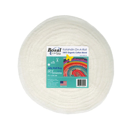 Katahdin On - A - Roll 2½" x 25yds 100% Organic Cotton Batting by Bosal - Bosal from Fort Worth Fabric Studio
