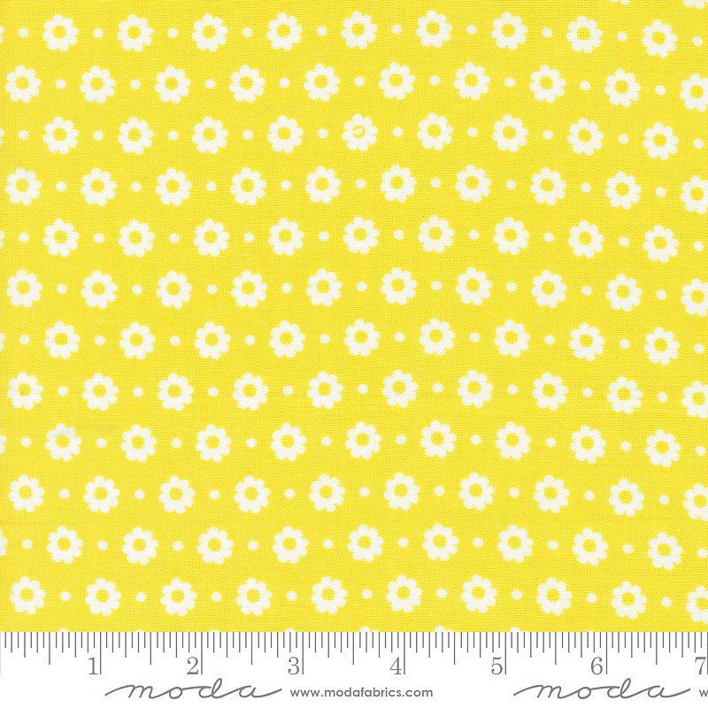 Laguna Sunrise Petal Dots Citrine - Moda from Fort Worth Fabric Studio