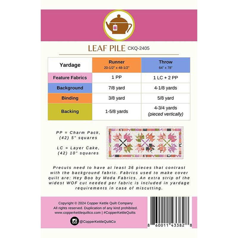 Leaf Pile Quilt Pattern by Copper Kettle Quilts - Copper Kettle Quilts from Fort Worth Fabric Studio
