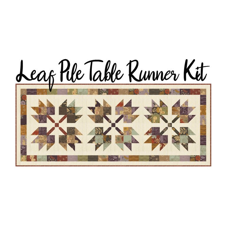 Leaf Pile Table Runner Kit with Windfall from Moda - Moda from Fort Worth Fabric Studio