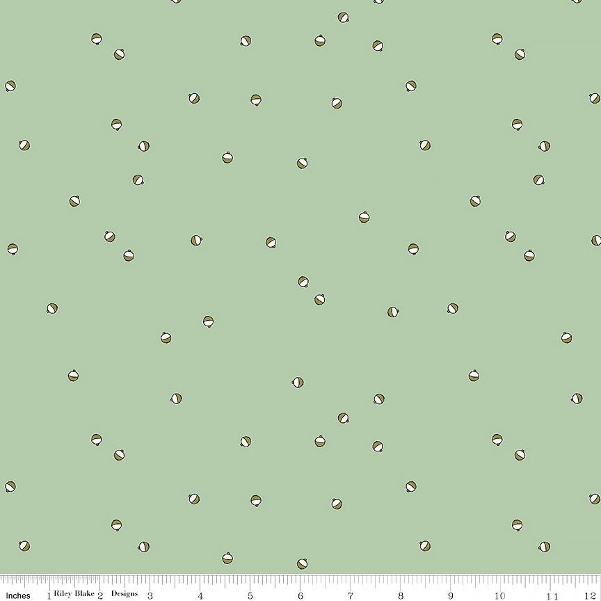 Let's Wander Bobbers Sage - Riley Blake from Fort Worth Fabric Studio
