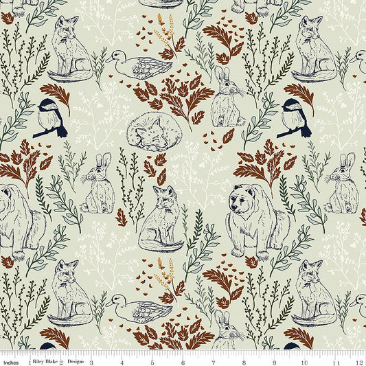 Let's Wander Main Mist - Riley Blake from Fort Worth Fabric Studio