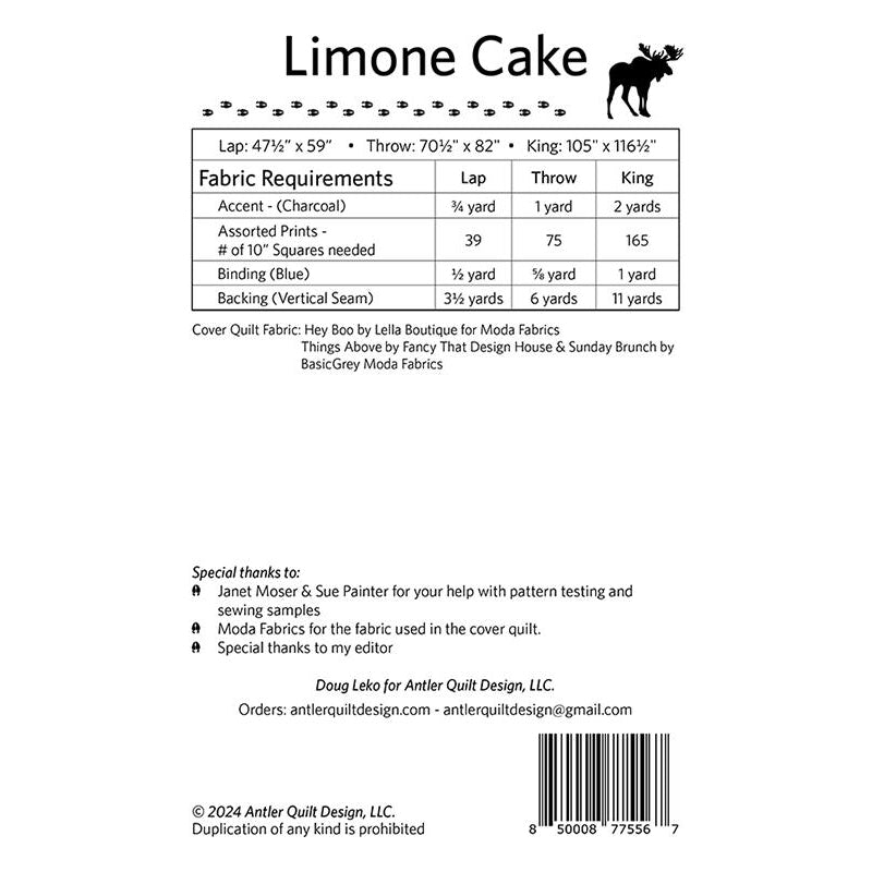 Limone Cake Quilt Pattern by Antler Quilt Design - Antler Quilt Design from Fort Worth Fabric Studio