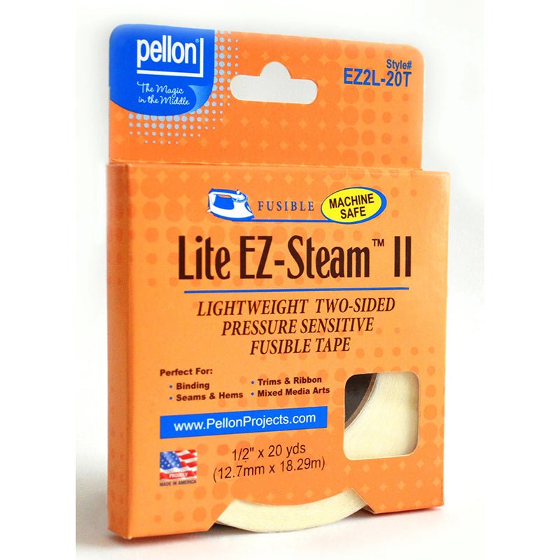 Lite EZ - Steam II 1/2" Lightweight Two - Sided Fusible Tape by Pellon - Pellon from Fort Worth Fabric Studio