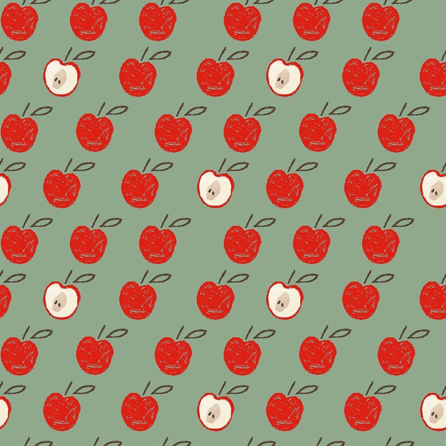 Little Foot Farm Flannel To The Core Green – Remnant 29″ × 44″ - 3 Wishes Fabric from Fort Worth Fabric Studio