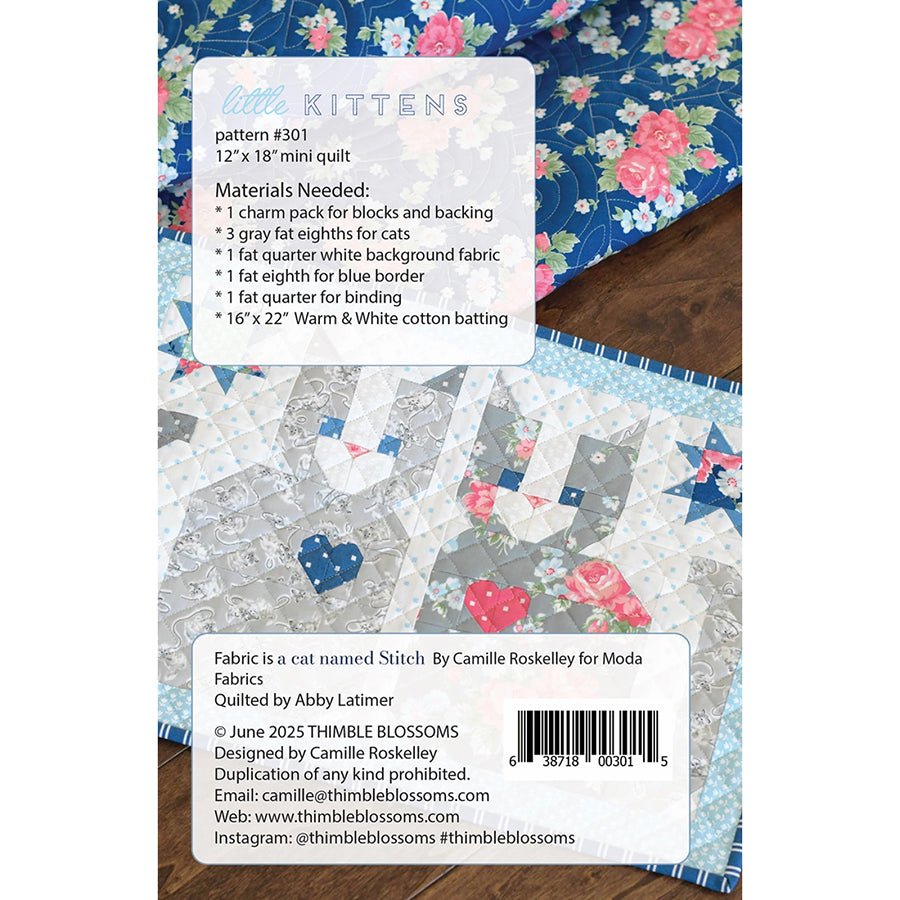 Little Kittens Quilt Pattern by Thimble Blossoms - Thimble Blossoms from Fort Worth Fabric Studio