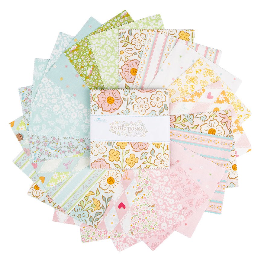 Little Posies 5" Stacker by Cayla Naylor for Riley Blake - Riley Blake from Fort Worth Fabric Studio