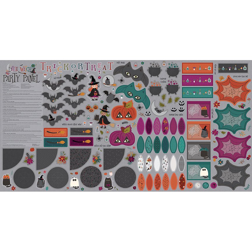 Little Witch 36" X 69" Felt Party Panel by Jennifer Long for Riley Blake - Riley Blake from Fort Worth Fabric Studio