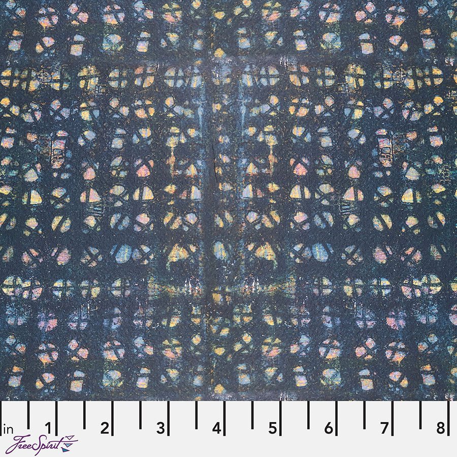 Live Out Loud Whirl Indigo - Free Spirit from Fort Worth Fabric Studio