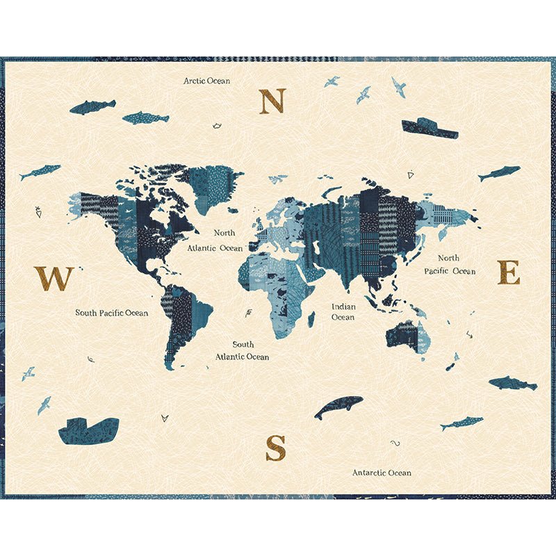 Longshore 36" Newton Panel Flag - Moda from Fort Worth Fabric Studio