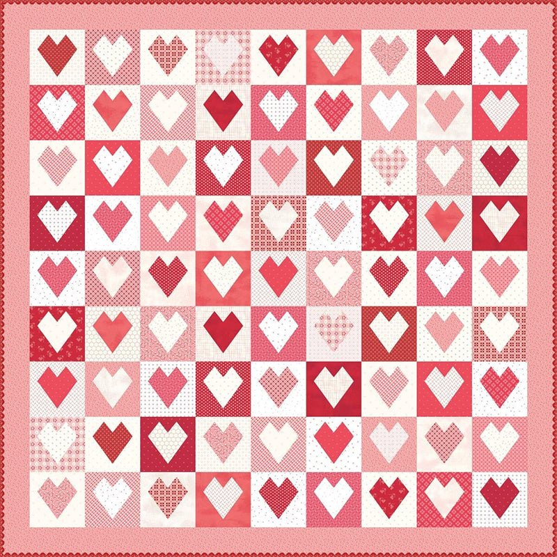 Lori Holt 10" Heart Iron - On Quilt Paper by Riley Blake - Riley Blake from Fort Worth Fabric Studio