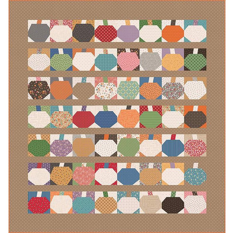 Lori Holt 10" Pumpkin Iron - On Quilt Paper by Riley Blake - Riley Blake from Fort Worth Fabric Studio
