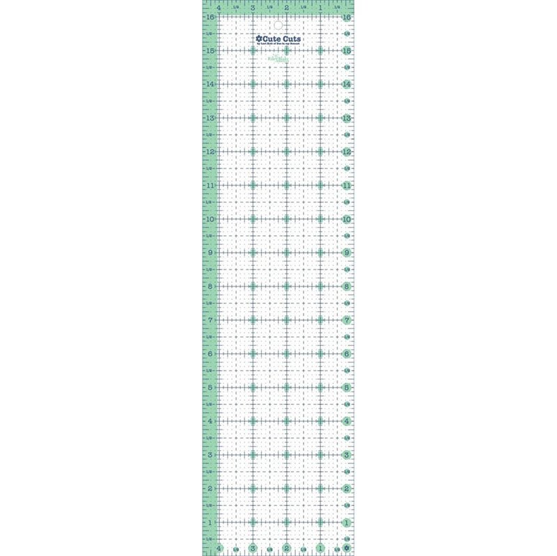 Lori Holt 4 ½" x 16 ½" Cute Cuts Ruler by Riley Blake - Riley Blake from Fort Worth Fabric Studio