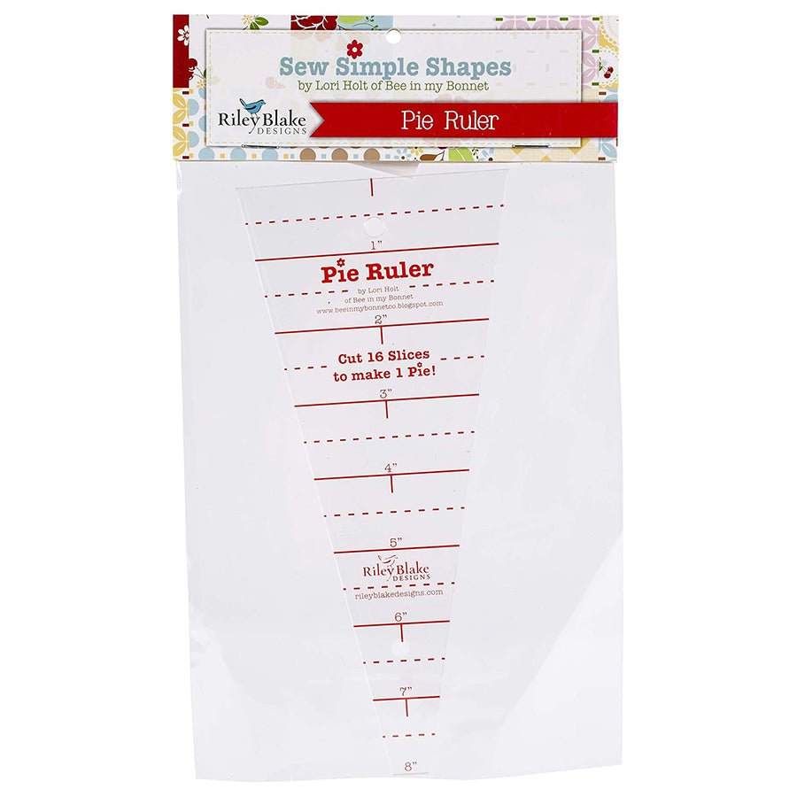Lori Holt 8" Pie Ruler by Riley Blake - Riley Blake from Fort Worth Fabric Studio