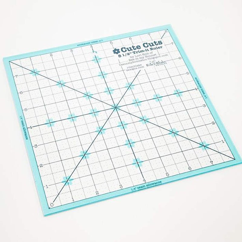 Lori Holt 8 ½" x 8 ½" Cute Cuts Trim - It Ruler by Riley Blake - Riley Blake from Fort Worth Fabric Studio