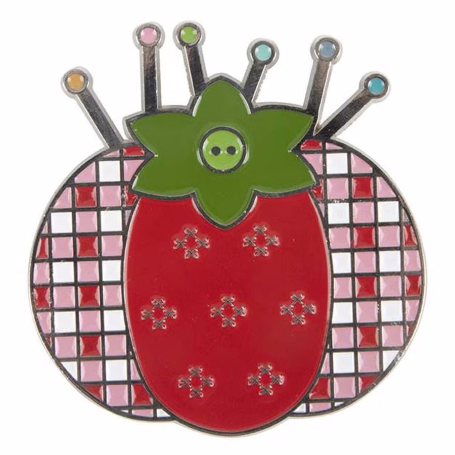 Lori Holt Tomato Pin Cushion Needle Minder by Riley Blake - Riley Blake from Fort Worth Fabric Studio