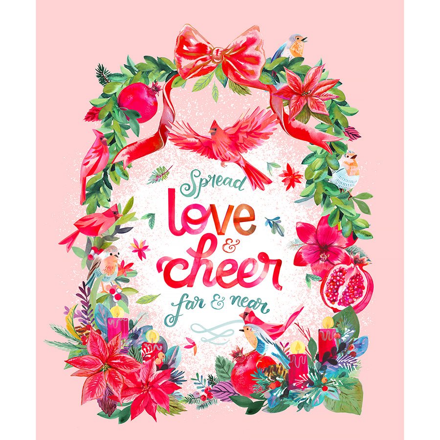 Love & Cheer 36" Panel Multi - Moda from Fort Worth Fabric Studio