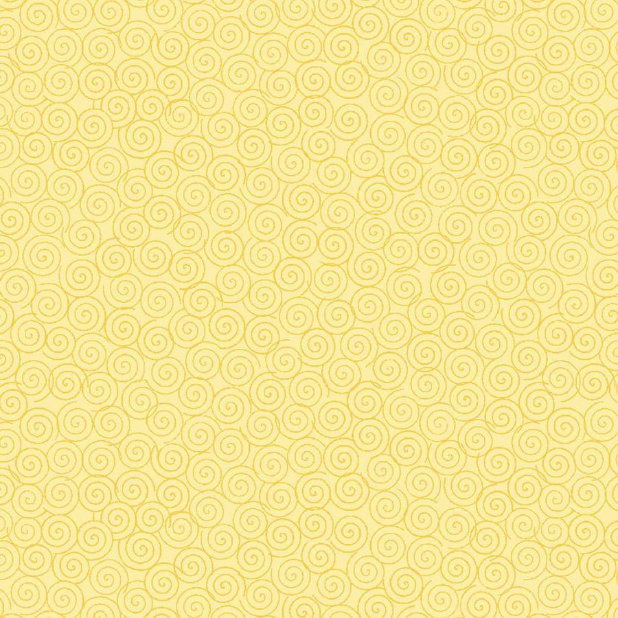 Lucky Duck Swirls Cornsilk - Studio E from Fort Worth Fabric Studio