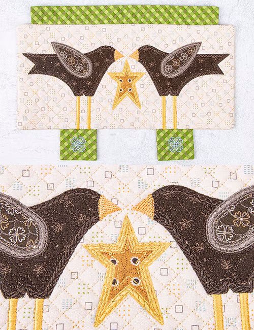 Machine Embroidery USB Autumn in the Kitchen by Lori Holt for Riley Blake - Riley Blake from Fort Worth Fabric Studio