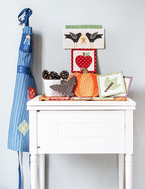 Machine Embroidery USB Autumn in the Kitchen by Lori Holt for Riley Blake - Riley Blake from Fort Worth Fabric Studio
