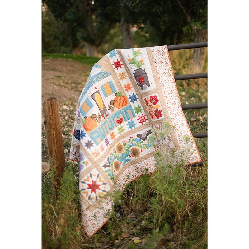 Machine Embroidery USB Autumn Love by Lori Holt for Riley Blake - Riley Blake from Fort Worth Fabric Studio