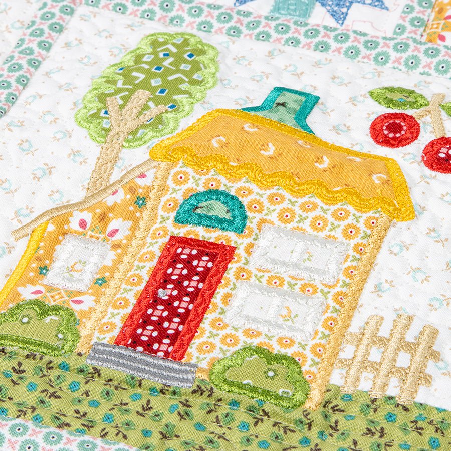 Machine Embroidery USB Home Town by Lori Holt for Riley Blake - Riley Blake from Fort Worth Fabric Studio