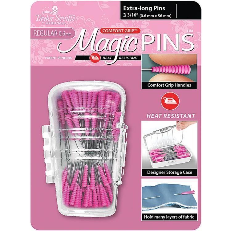 Magic Pins Extra Long Pink by Taylor Seville Originals - Taylor Seville Originals from Fort Worth Fabric Studio
