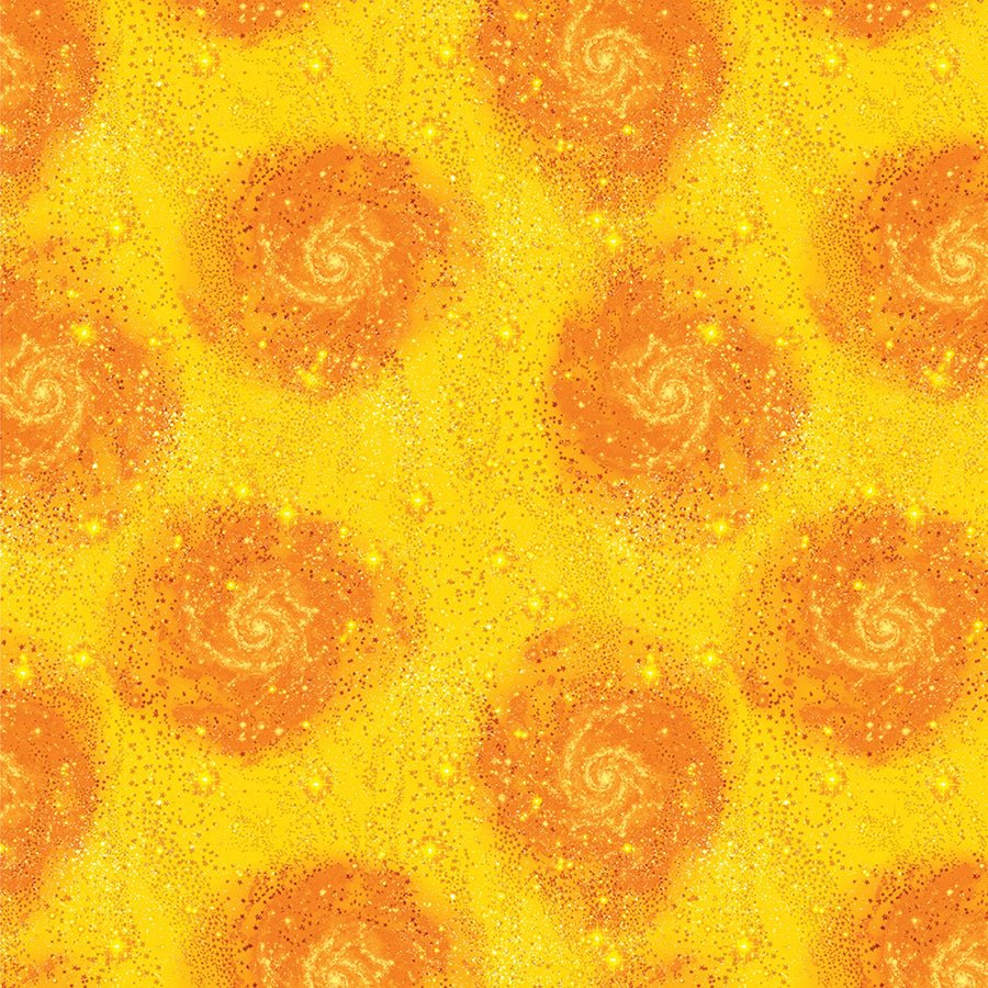 Magical Basics Yellow/Orange - Benartex from Fort Worth Fabric Studio