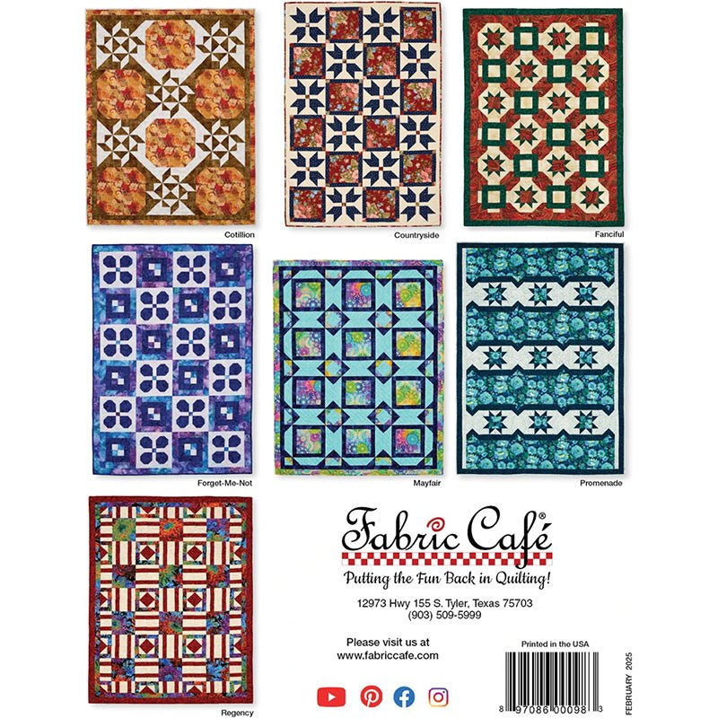Make It Home w/ 3 - Yard Quilts Quilt Book from Fabric Cafe - Fabric Cafe from Fort Worth Fabric Studio