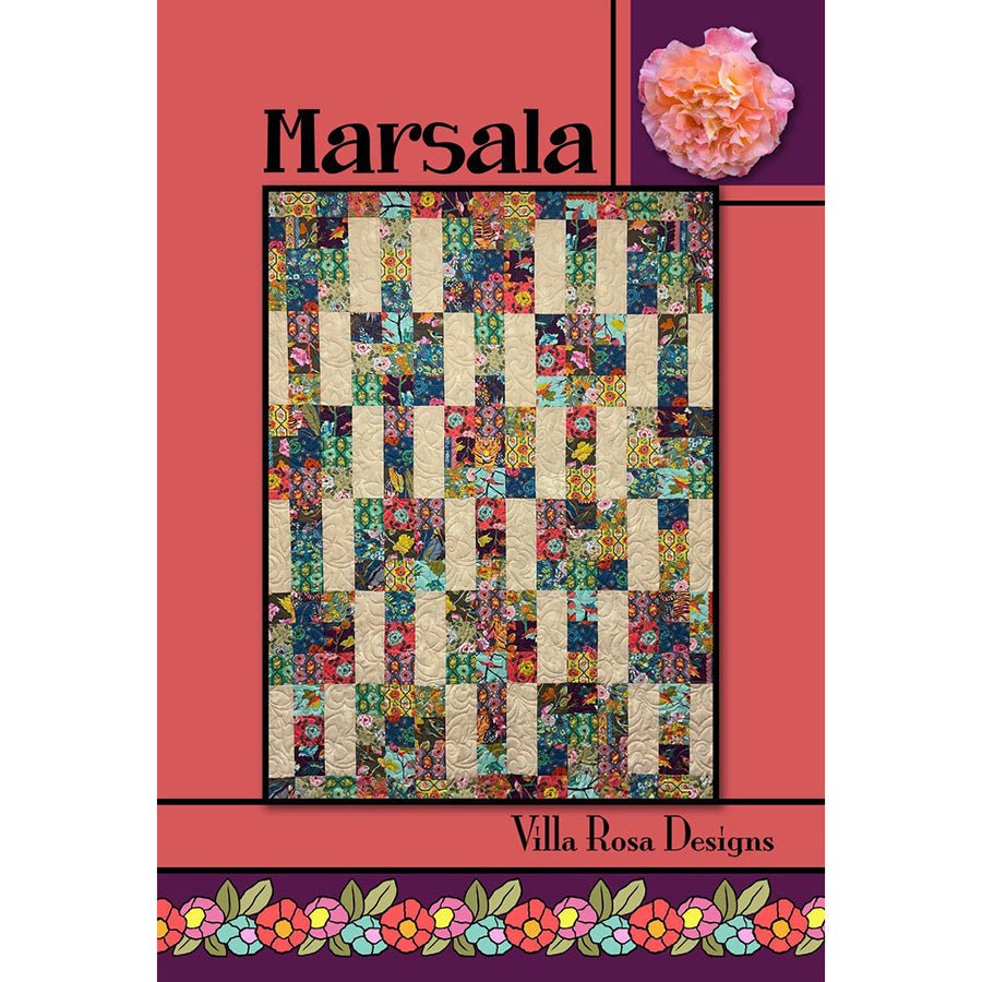 Marsala Quilt Pattern PDF Download - Villa Rosa Designs from Fort Worth Fabric Studio