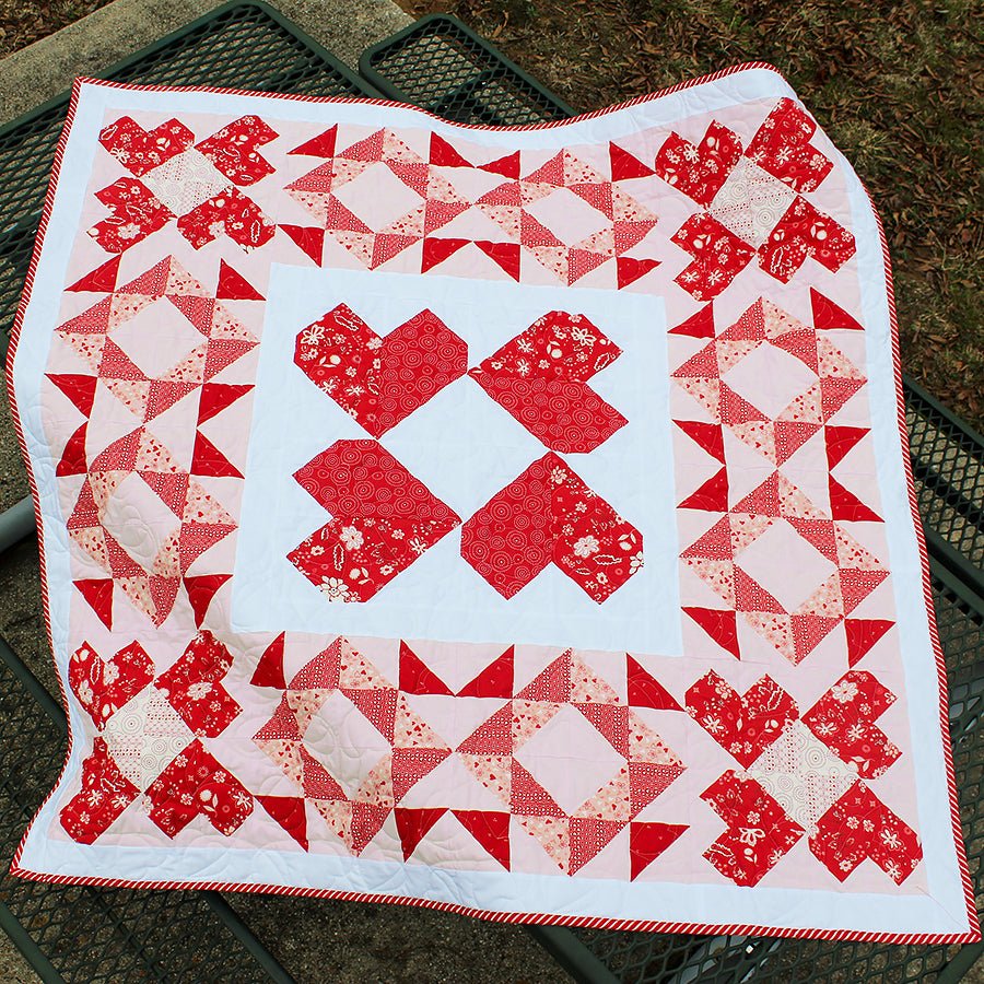 Matters of the Heart Quilt Pattern PDF Download - Fort Worth Fabric Studio from Fort Worth Fabric Studio