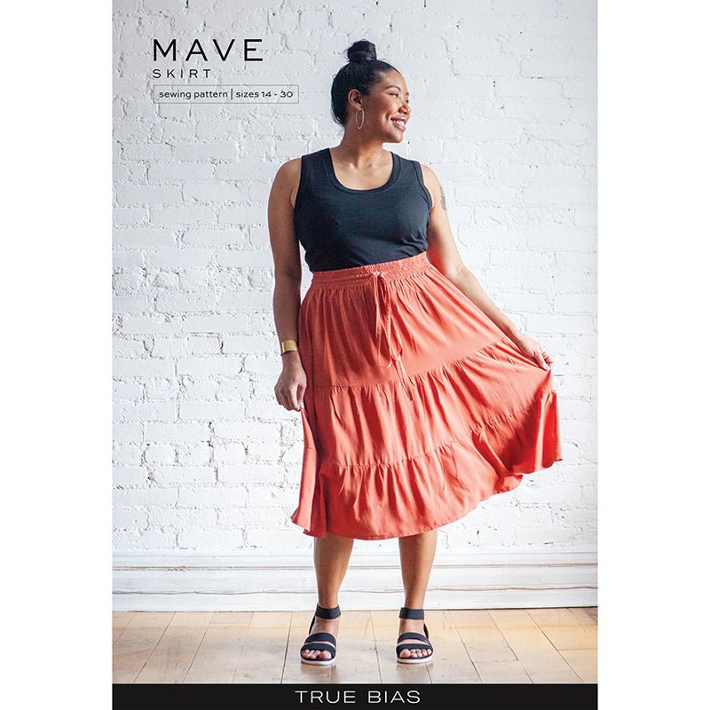 Mave Skirt Pattern Sizes 14 - 30 - True Bias from Fort Worth Fabric Studio