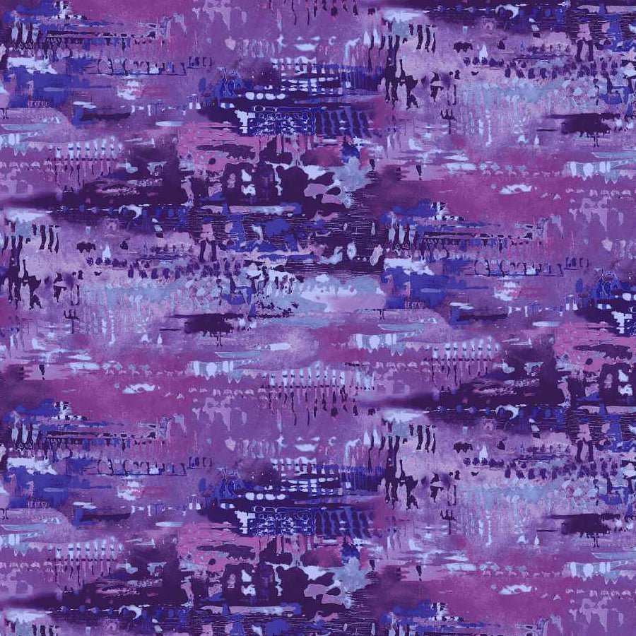 Meow Mix Thick Paint Purple - Studio E from Fort Worth Fabric Studio