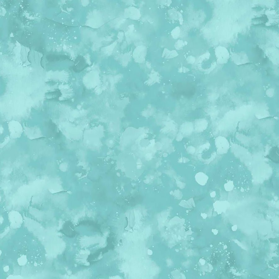 Meow Mix Watercolor Texture Pale Teal - Studio E from Fort Worth Fabric Studio