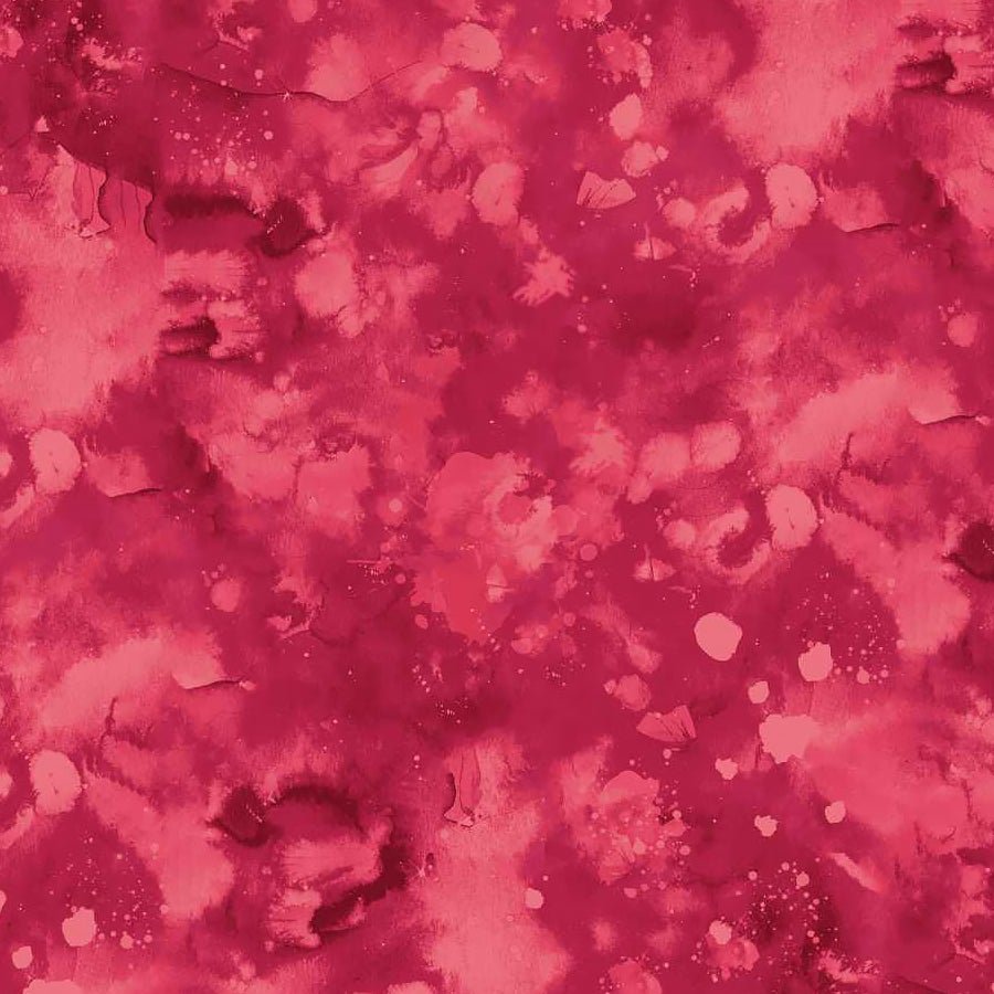 Meow Mix Watercolor Texture Red - Studio E from Fort Worth Fabric Studio