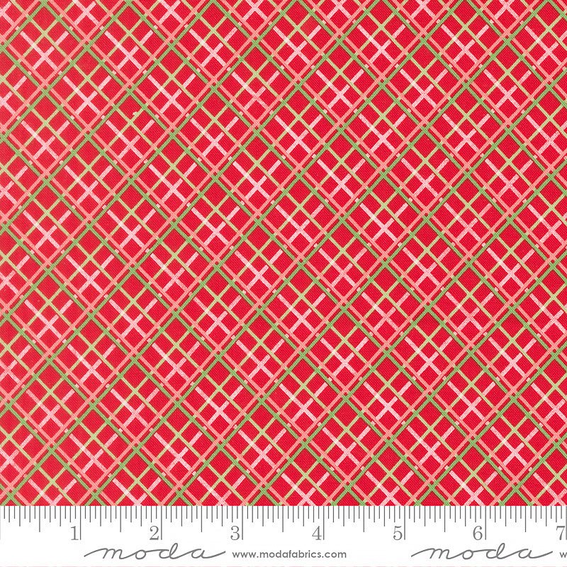 Merrily on High Checks & Plaids Christmas Red - Moda from Fort Worth Fabric Studio
