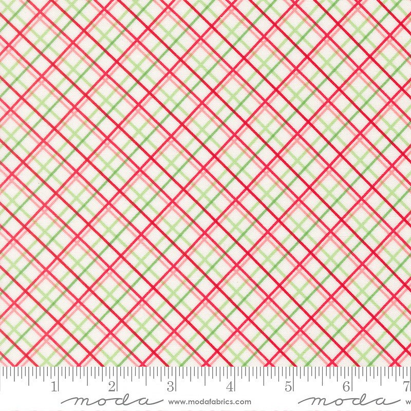 Merrily on High Checks & Plaids Snow - Moda from Fort Worth Fabric Studio