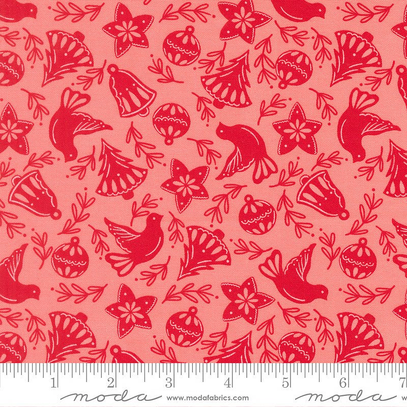 Merrily on High Cookie Cutters Blush - Moda from Fort Worth Fabric Studio