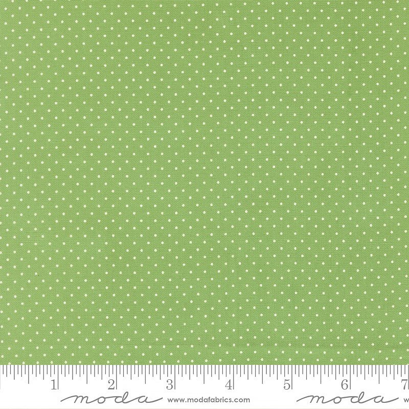 Merrily on High Festive Dots Evergreen - Moda from Fort Worth Fabric Studio