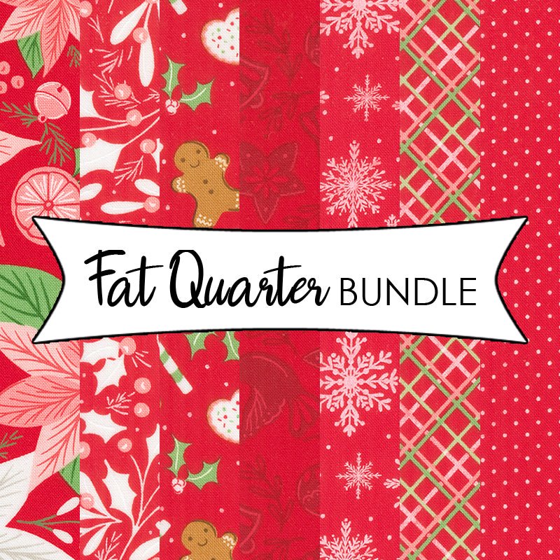 Merrily on High Red Fat Quarter Bundle - Moda from Fort Worth Fabric Studio
