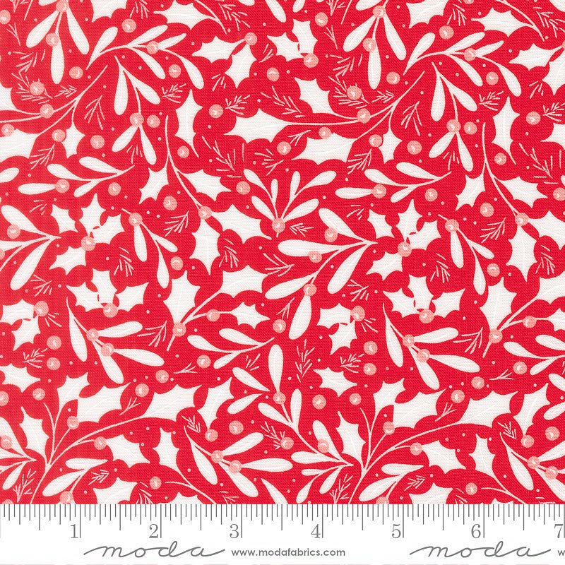 Merrily on High Winter Berries Christmas Red - Moda from Fort Worth Fabric Studio