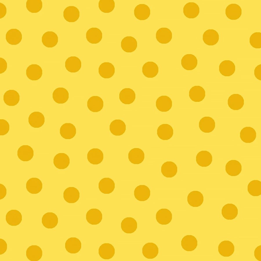 Merry Go Round Polka Dot Yellow - Windham from Fort Worth Fabric Studio