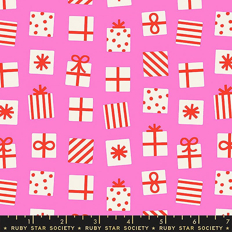 Merry Happy Gifts Lipstick - Ruby Star Society from Fort Worth Fabric Studio