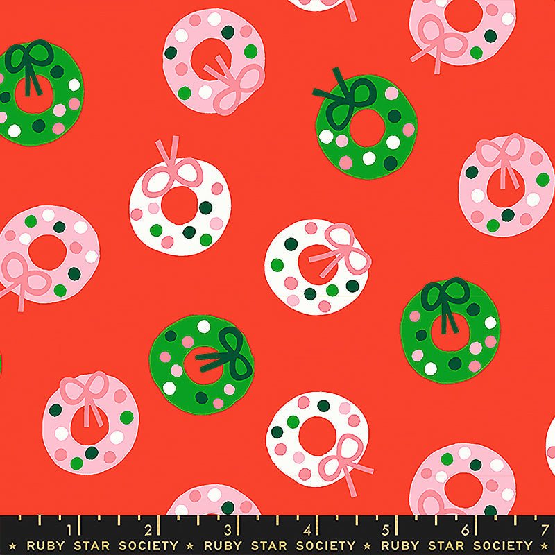 Merry Happy Wreaths Lollipop - Ruby Star Society from Fort Worth Fabric Studio
