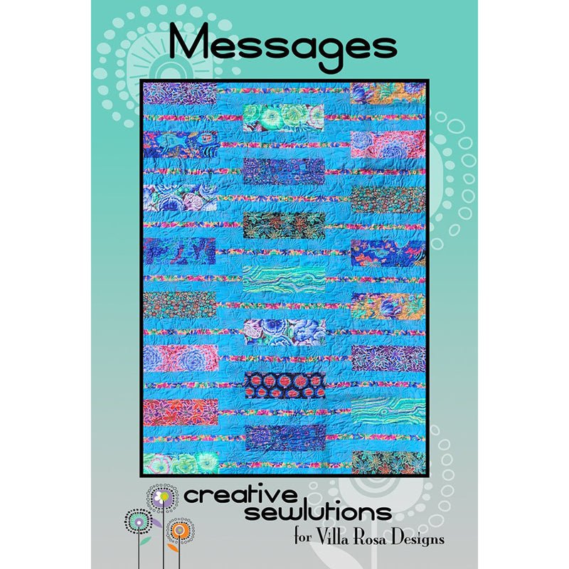 Messages Quilt Pattern - Villa Rosa Designs from Fort Worth Fabric Studio
