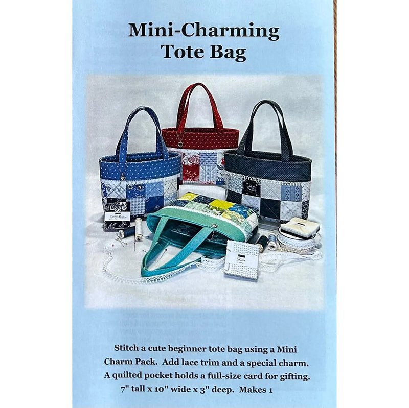 Mini-Charming Tote Bag Pattern by J. Minnis Designs - J. Minnis Designs from Fort Worth Fabric Studio