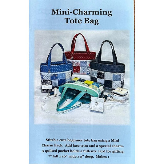 Mini-Charming Tote Bag Pattern by J. Minnis Designs - J. Minnis Designs from Fort Worth Fabric Studio